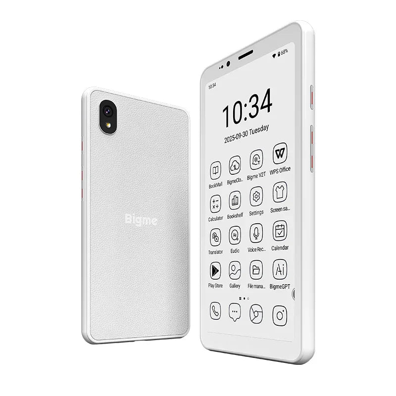 Bigme Hibreak S Ebook Reader, 5.84‘’ e-ink display, 6+128GB, Android 14 OS ereader with BW 276PPI & Color 92PPI for options