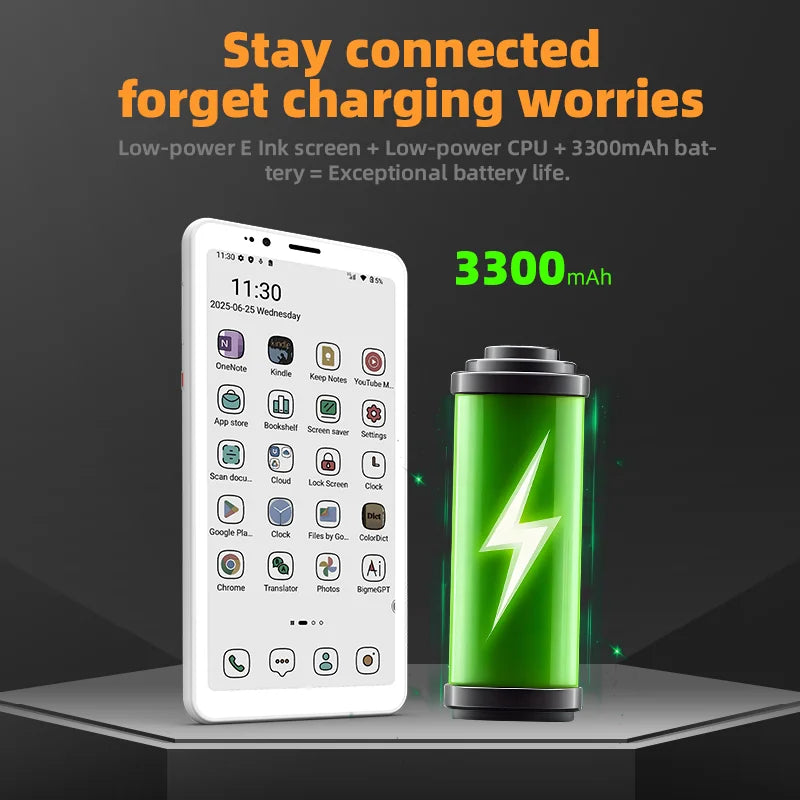 Bigme Hibreak S 5.84'' ereader, color e-ink Display reducing eye strain, Android 14 OS with 4G Calling Eye-Friendly ebook reader