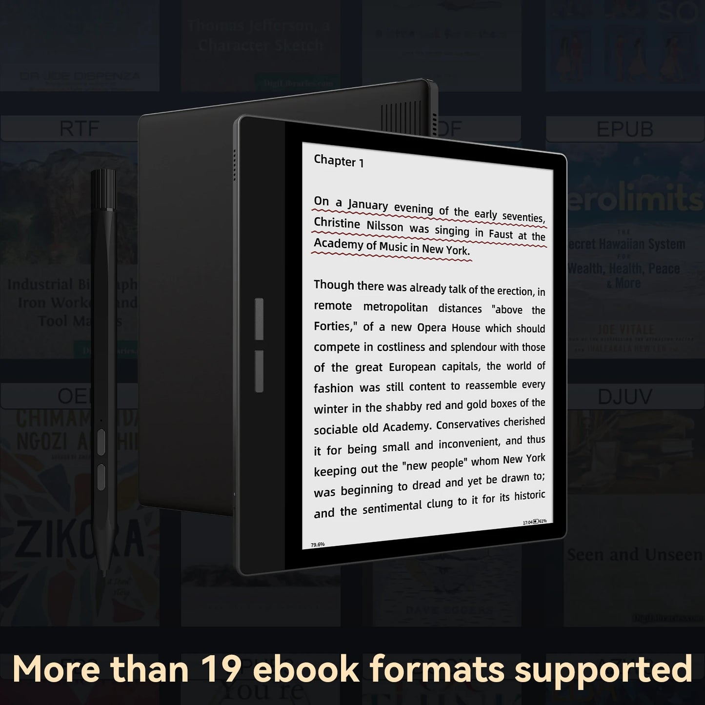 BIGME B751C Ebook Reader, 7 inch Color E-ink Screen Tablet, Portable Electronic Book ereader, Android 11 OS, support Google Play