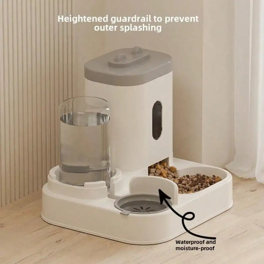 Automatic Cat Feeder and Water Dispenser, Pet Food Bowl & Drinking Fountain for Cats and Dogs, Pet Supplies