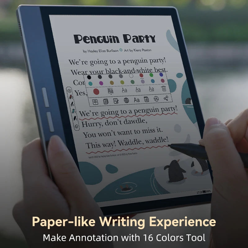 BIGME B751C Ebook Reader, 7 inch Color E-ink Screen Tablet, Portable Electronic Book ereader, Android 11 OS, support Google Play