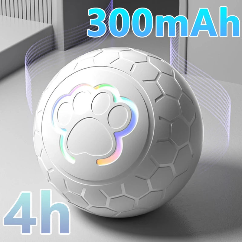 Color-Changing RGB Interactive Dog Toy Ball, USB Rechargeable – Random Bouncing for Small Pets & Cats