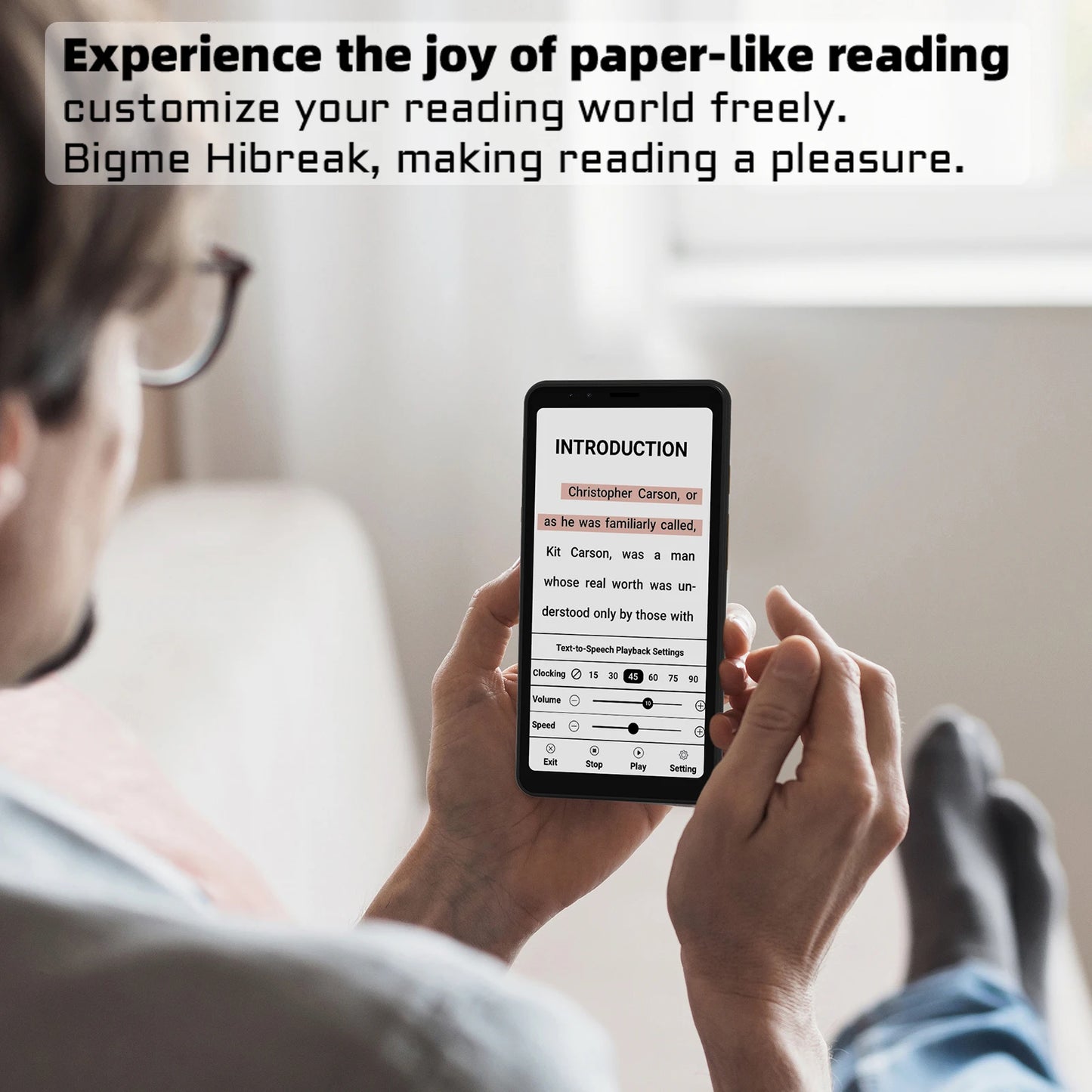 BIGME Hibreak Ebook Reader 5.84-inch E-ink Smartphone Electronic Book Ereader Android 11 Support Google Play e ink phone Tablet