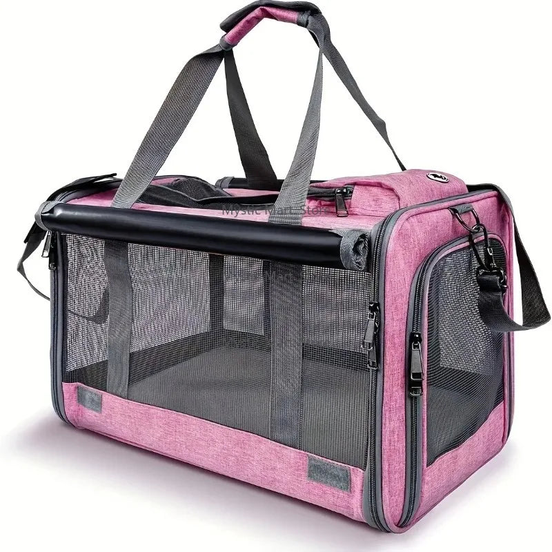 Soft Sided Airlines Approved Pet Carrier for Large Pet Dog Bag Large Capacity Portable Folding Pet Supplies