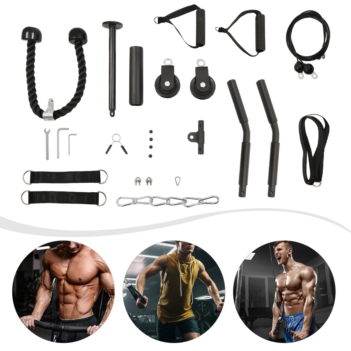 Weight Pulley Pulley System Gym Cable System Cable Pull Fitness Lat Pull Kit