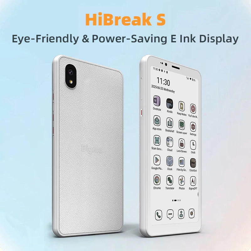 Bigme Hibreak S 5.84'' ereader, color e-ink Display reducing eye strain, Android 14 OS with 4G Calling Eye-Friendly ebook reader