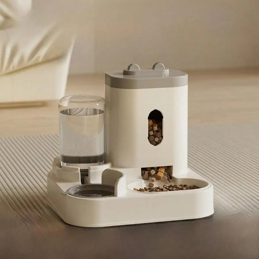 Automatic Cat Feeder and Water Dispenser, Pet Food Bowl & Drinking Fountain for Cats and Dogs, Pet Supplies
