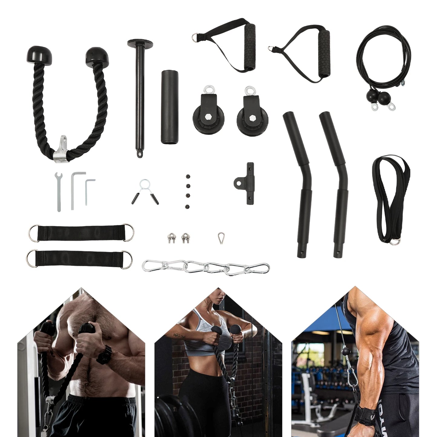 Weight Pulley Pulley System Gym Cable System Cable Pull Fitness Lat Pull Kit